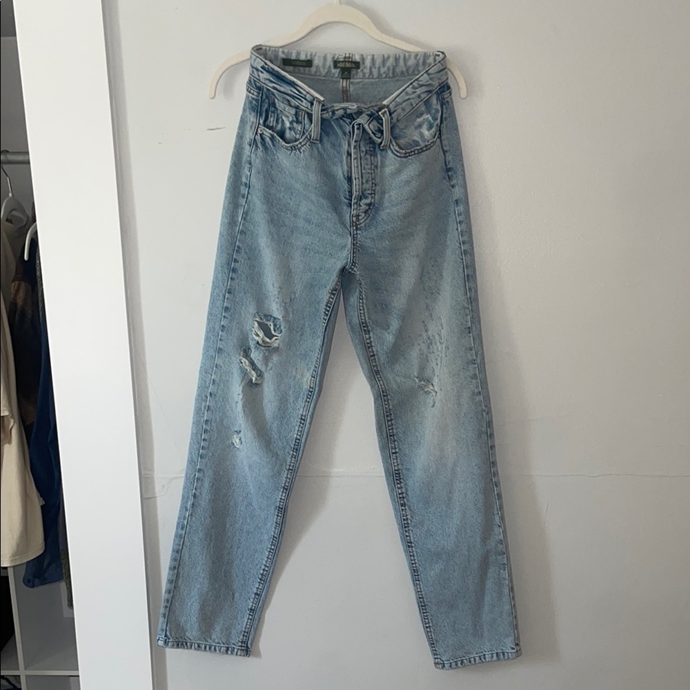 Light Blue Distressed Jeans